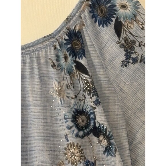 Avenue Light Blue Womens Shirt Skirt 18/20 Pre-Owned - Picture 5 of 16